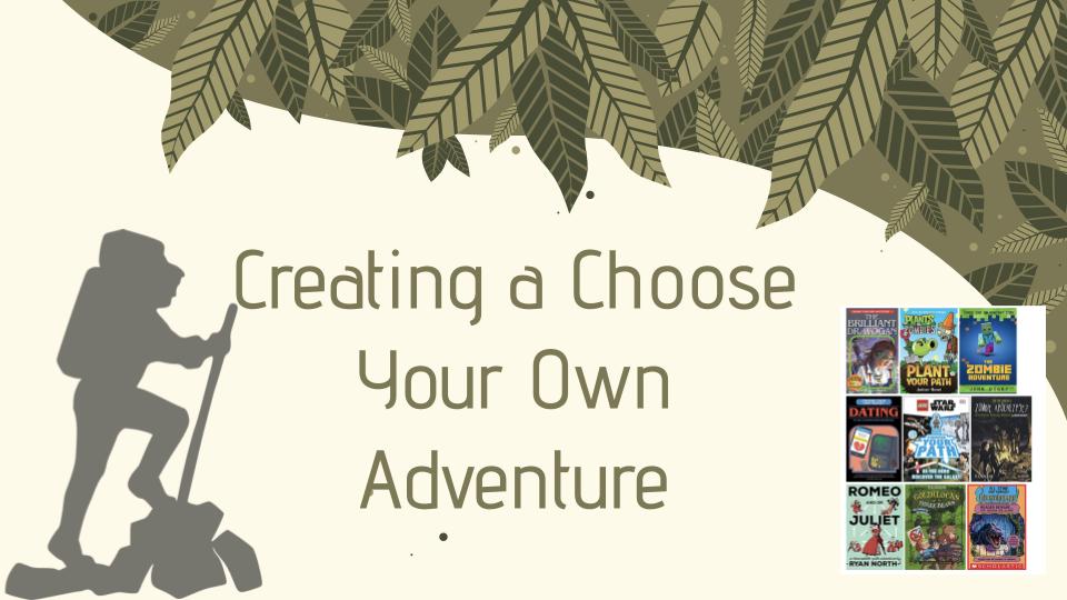 Choose Your Own Adventure Stories – Session 3 of the 2021-22 CRWP Webinar Series